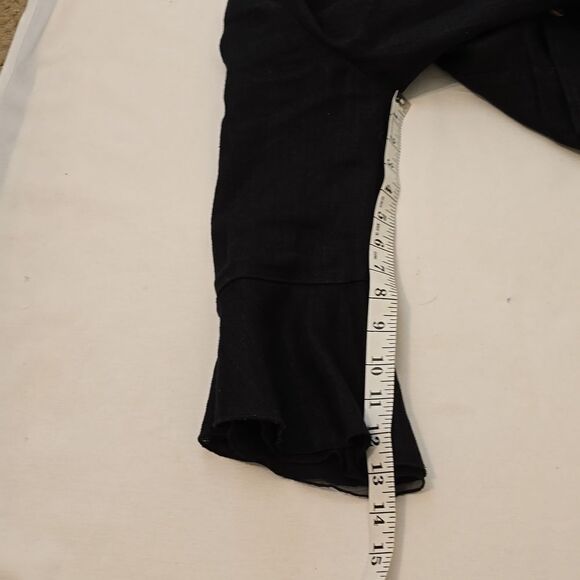 Insight Black Military Style Jacket Blazer Gold Buttons Lace trim size 4 - Picture 7 of 10